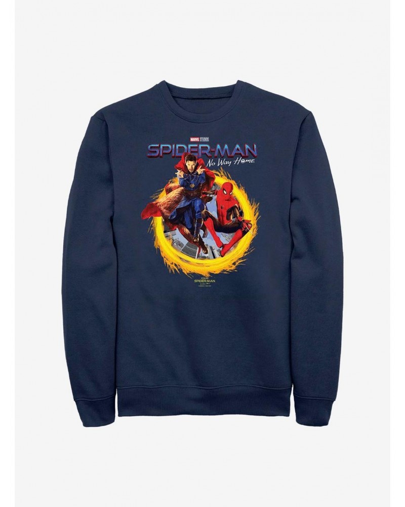 Marvel Spider-Man: No Way Home No Way Home Doctor Strange Crew Sweatshirt $10.92 Sweatshirts