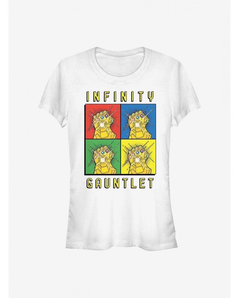 Marvel Avengers Warhol Gauntlet Girls T-Shirt $6.18 T-Shirts