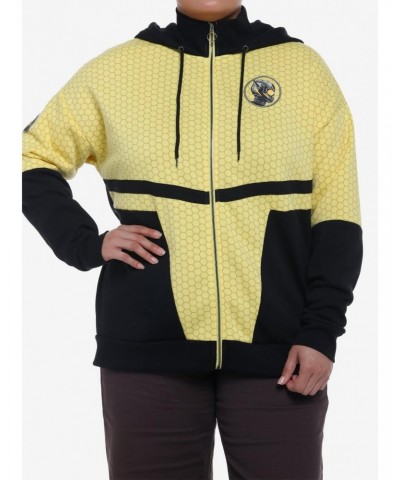 Her Universe Marvel Ant-Man And The Wasp: Quantumania Wasp Girls Hoodie Plus Size $10.78 Hoodies