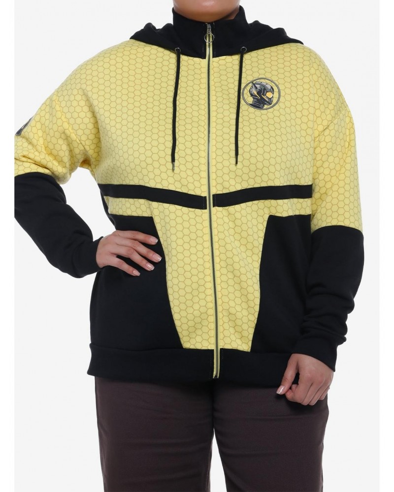 Her Universe Marvel Ant-Man And The Wasp: Quantumania Wasp Girls Hoodie Plus Size $10.78 Hoodies