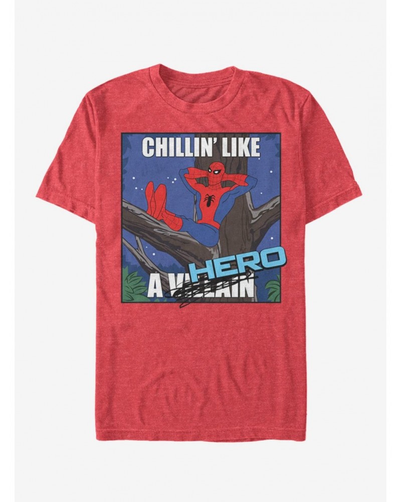 Marvel Spider-Man Chillin Hero T-Shirt $8.03 T-Shirts