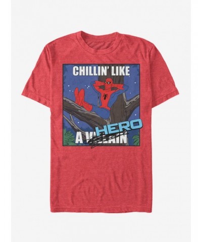 Marvel Spider-Man Chillin Hero T-Shirt $8.03 T-Shirts