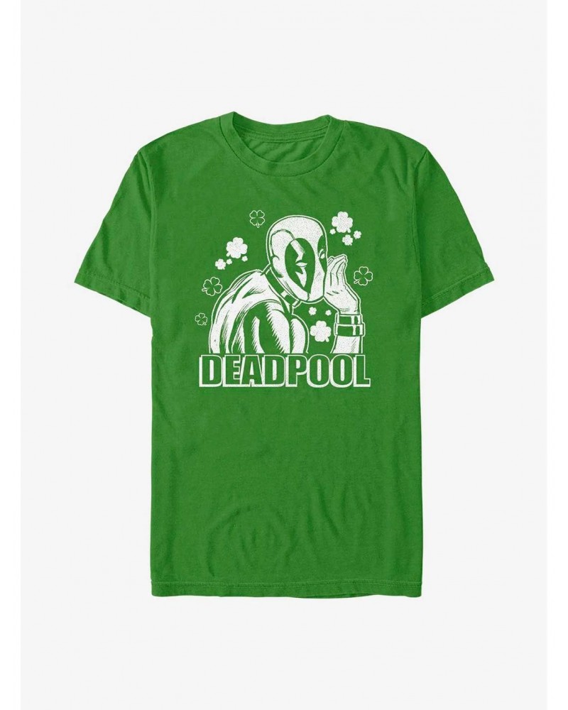 Marvel Deadpool Shamrock Deadpool T-Shirt $6.88 T-Shirts