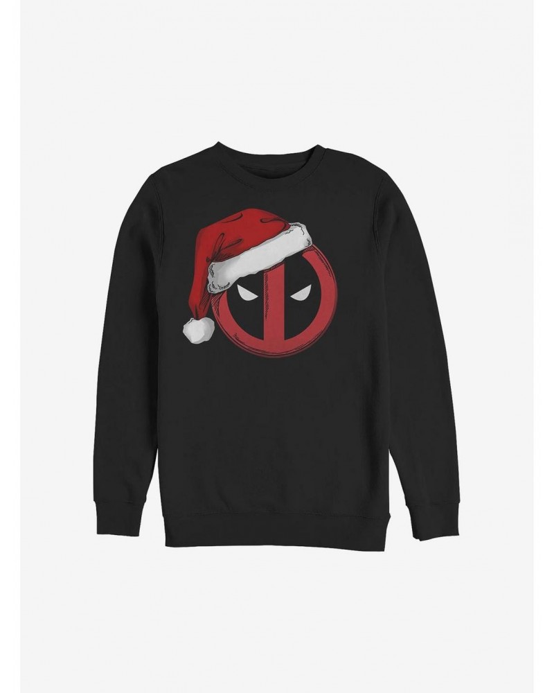 Marvel Deadpool Santa Hat Christmas Sweatshirt $13.58 Sweatshirts