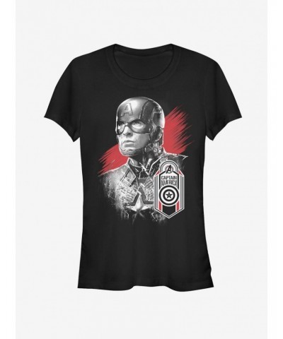 Marvel Avengers Endgame Captain America Tag Girls T-Shirt $6.18 T-Shirts