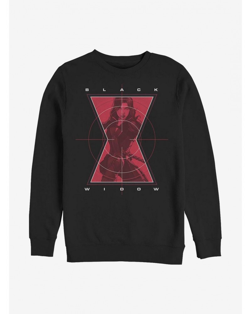 Marvel Black Widow Widow Target Crew Sweatshirt $13.28 Sweatshirts