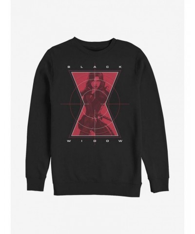 Marvel Black Widow Widow Target Crew Sweatshirt $13.28 Sweatshirts