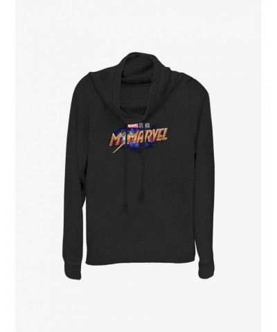 Marvel Ms. Marvel Logo Cowlneck Long-Sleeve Girls Top $12.21 Tops