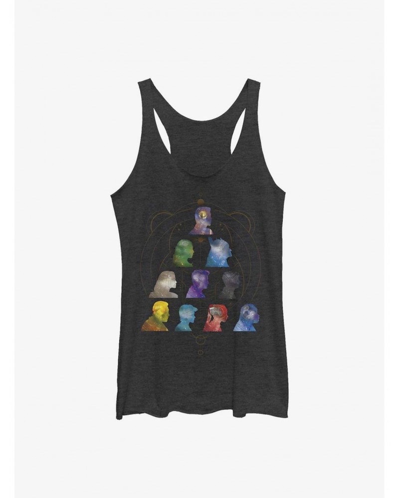 Marvel Eternals Silhouette Galaxy Heads Girls Tank $6.42 Tanks