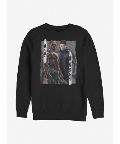 Marvel The Falcon And The Winter Soldier Falcon And Winter Soldier Crew Sweatshirt $10.63 Sweatshirts