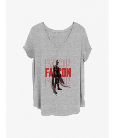 Marvel The Falcon and the Winter Soldier Falcon Girls T-Shirt Plus Size $9.94 T-Shirts