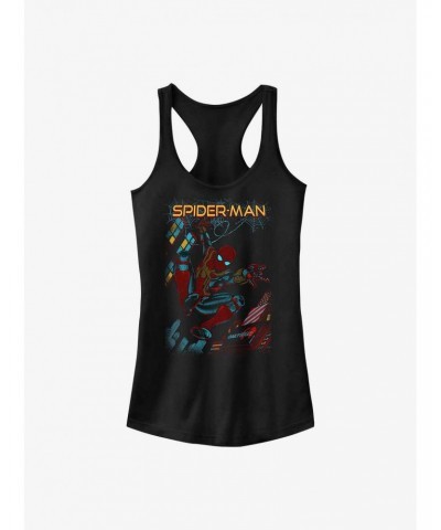 Marvel Spider-Man: No Way Home Slinging Cover Girls Tank $7.37 Tanks