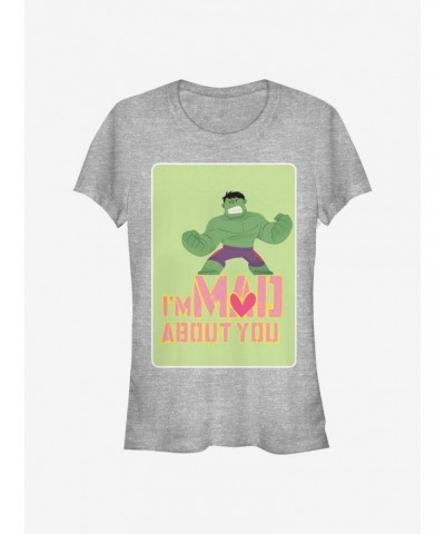 Marvel The Hulk Mad Love Girls T-Shirt $6.77 T-Shirts