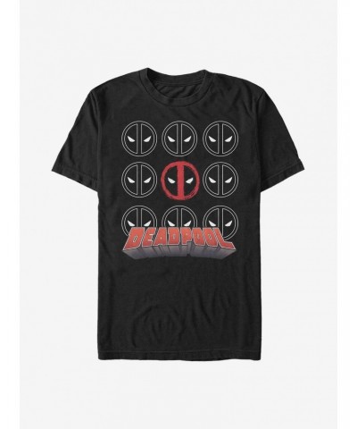 Marvel Deadpool Icon Stack T-Shirt $8.22 T-Shirts