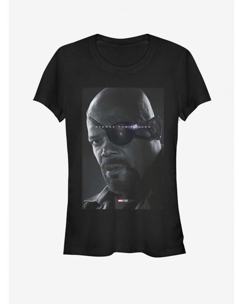 Marvel Avengers: Endgame Avenge Nick Fury Girls T-Shirt $6.18 T-Shirts