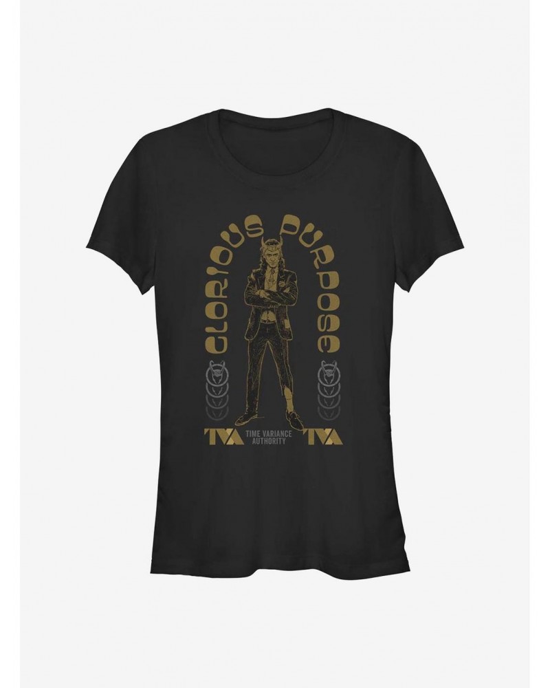 Marvel Loki Glorious Arch Girls T-Shirt $9.16 T-Shirts