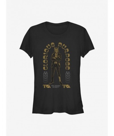 Marvel Loki Glorious Arch Girls T-Shirt $9.16 T-Shirts