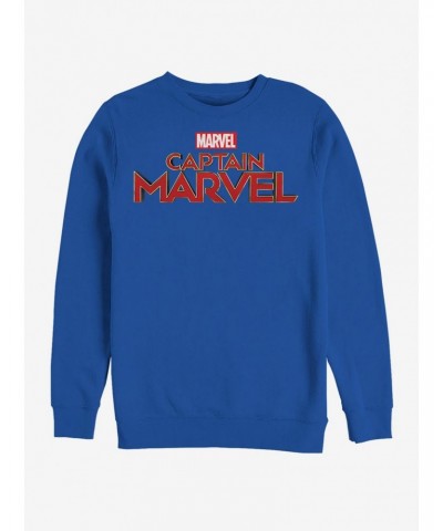 Marvel Captain Marvel Logo Sweatshirt $11.81 Sweatshirts