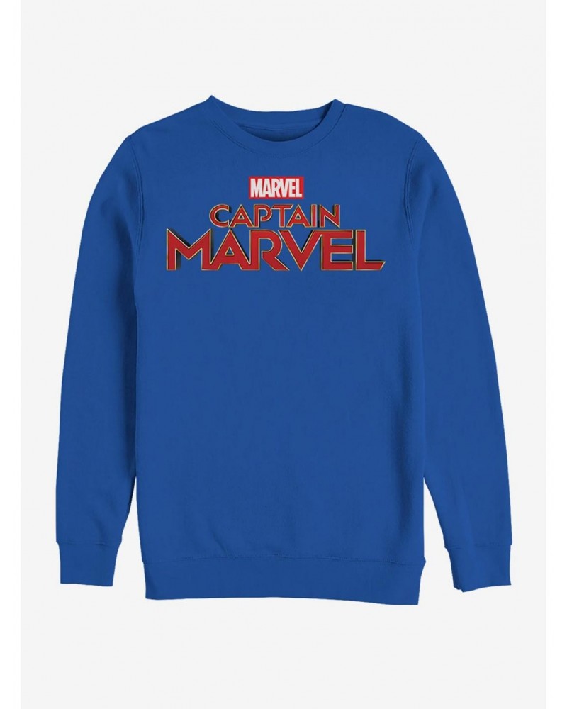 Marvel Captain Marvel Logo Sweatshirt $11.81 Sweatshirts