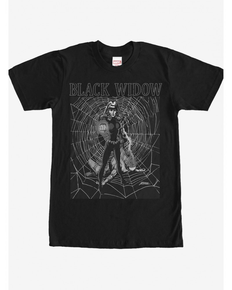 Marvel Black Widow Web T-Shirt $7.07 T-Shirts