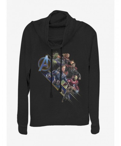 Marvel Avengers: Endgame Avengers Assemble Cowlneck Long-Sleeve Girls Top $12.57 Tops