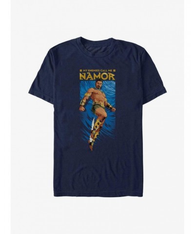 Marvel Black Panther: Wakanda Forever Enemies Call Me Namor Extra Soft T-Shirt $8.85 T-Shirts