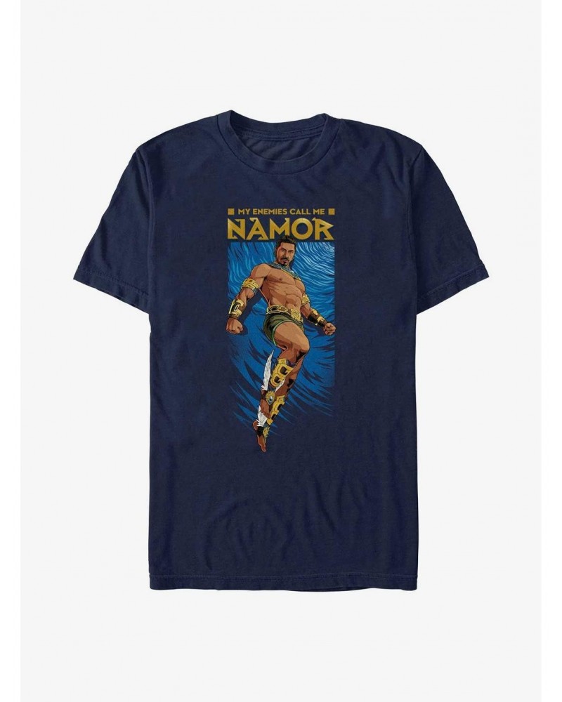 Marvel Black Panther: Wakanda Forever Enemies Call Me Namor Extra Soft T-Shirt $8.85 T-Shirts