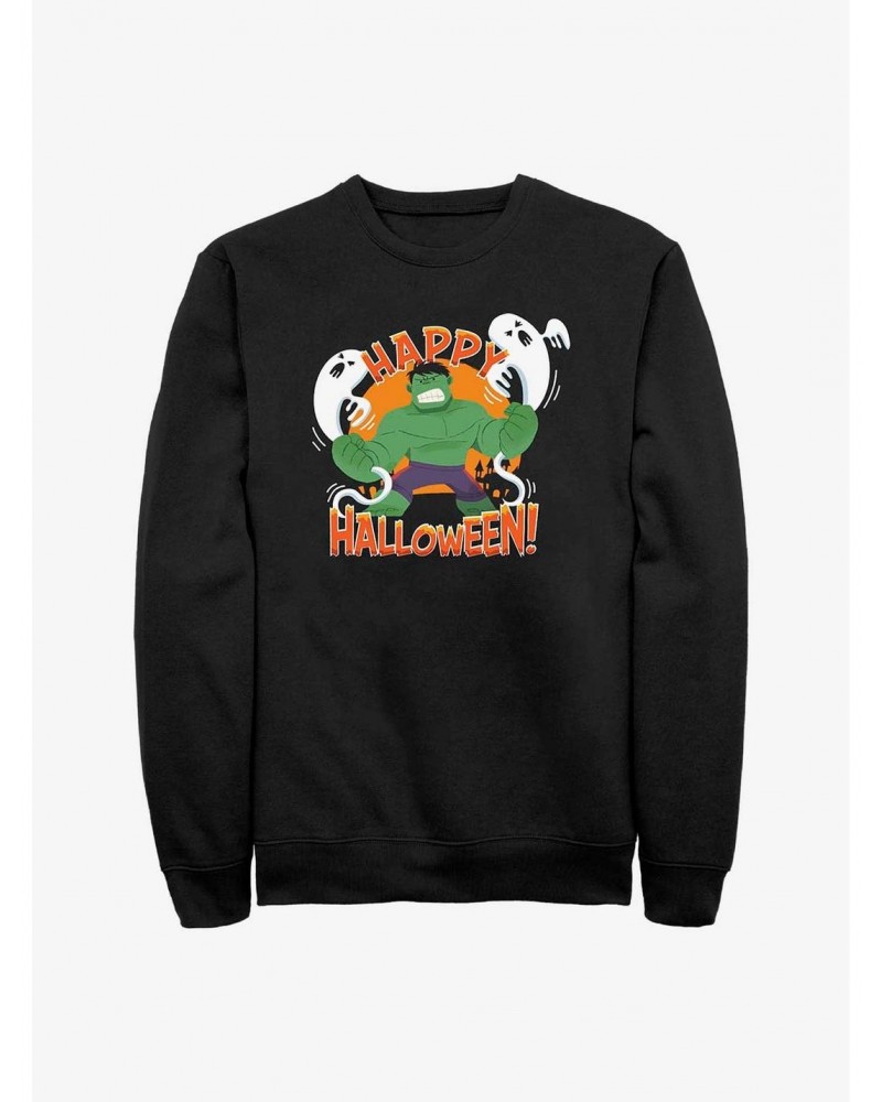 Marvel The Hulk Happy Halloween Sweatshirt $12.99 Sweatshirts