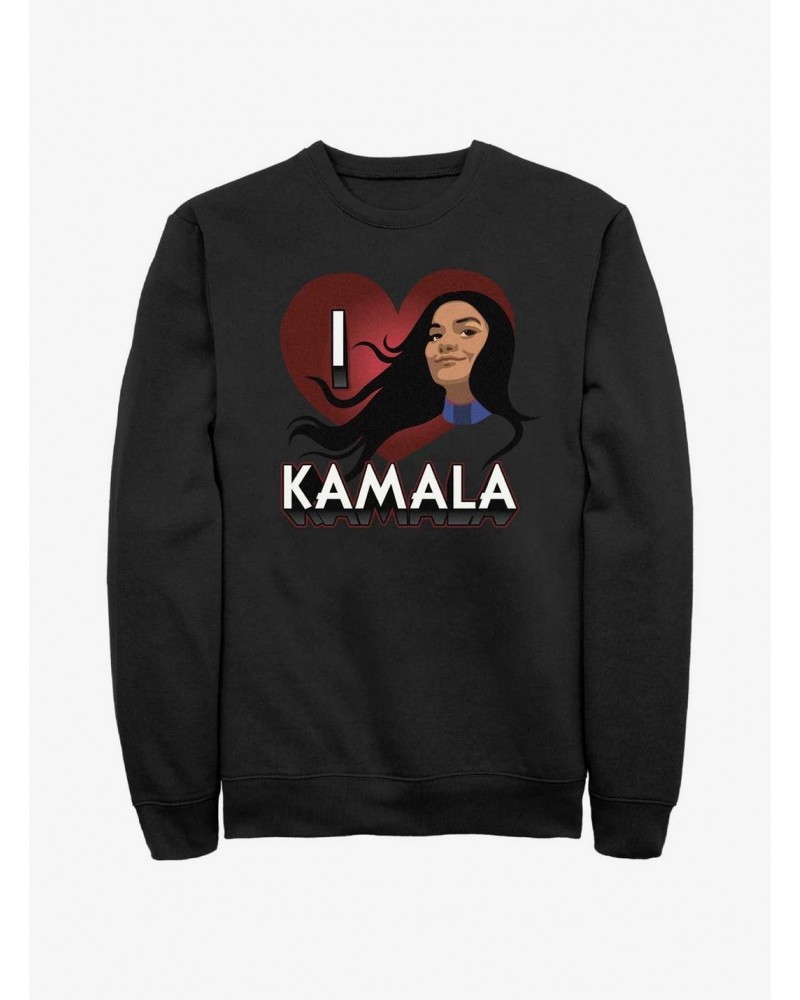 Marvel Ms. Marvel I Heart Kamala Sweatshirt $12.69 Sweatshirts