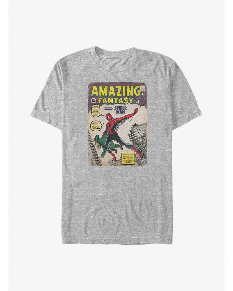 Marvel Spider-Man Spidey Comic Cover Big & Tall T-Shirt $7.42 T-Shirts