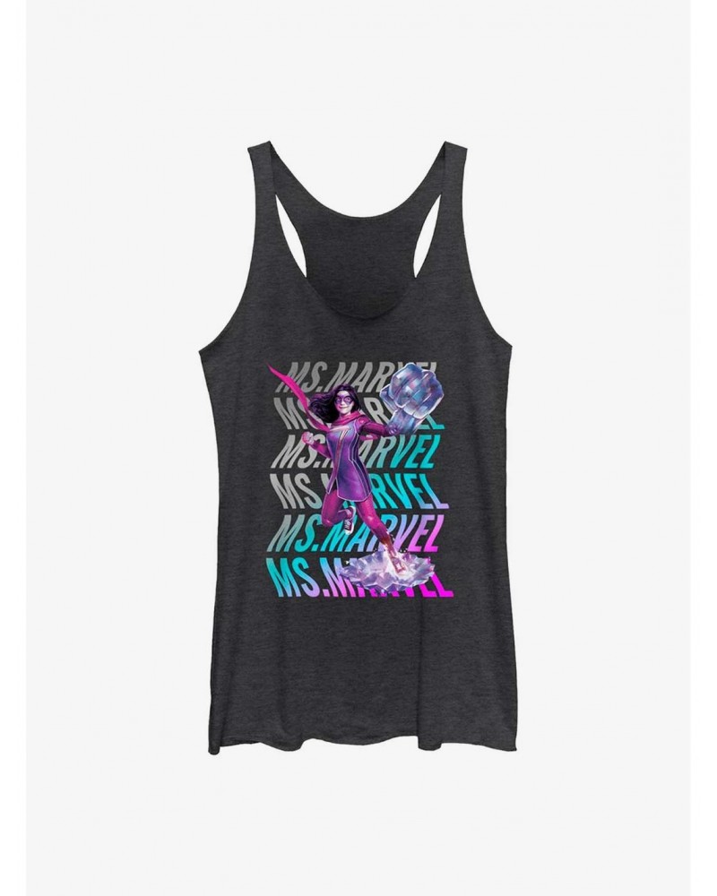 Marvel Ms. Marvel Wave GIrls Raw Edge Tank $9.95 Tanks