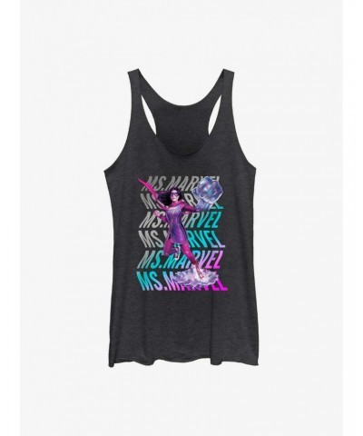 Marvel Ms. Marvel Wave GIrls Raw Edge Tank $9.95 Tanks