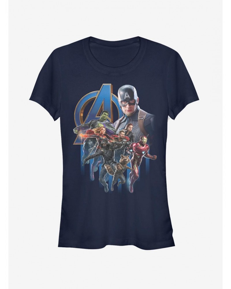 Marvel Avengers: Endgame Group Poster Girls T-Shirt $6.57 T-Shirts