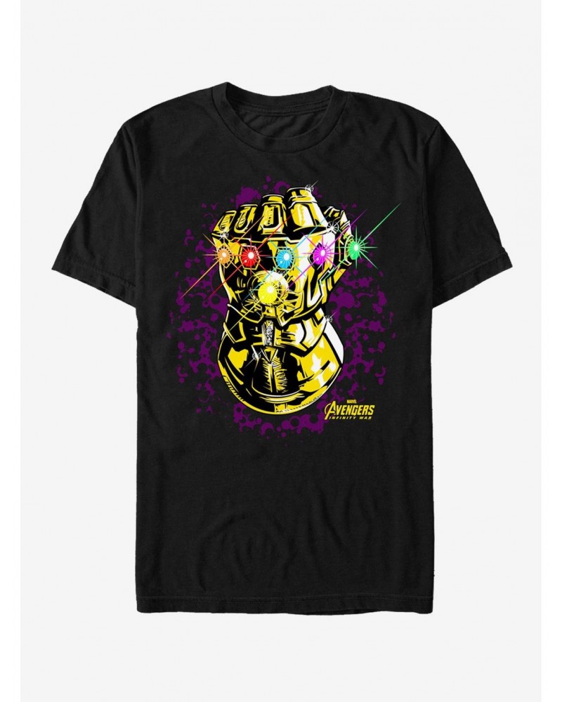 Marvel Avengers: Infinity War Gauntlet Sparkle T-Shirt $7.27 T-Shirts