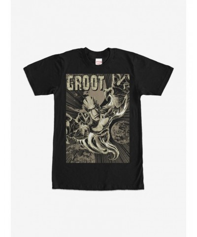 Marvel Guardians of the Galaxy Groot Plummet T-Shirt $8.60 T-Shirts