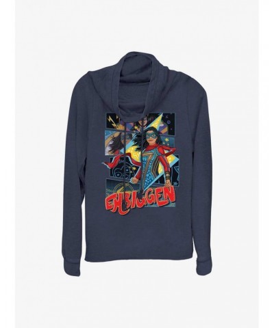 Marvel Ms. Marvel Embiggen Cowlneck Long-Sleeve Girls Top $12.93 Tops