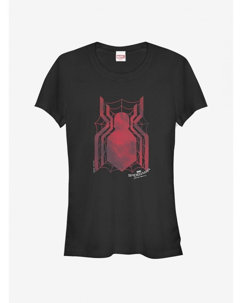 Marvel Spider-Man Homecoming Logo Web Girls T-Shirt $8.37 T-Shirts