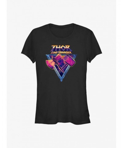 Marvel Thor: Love and Thunder Mjolnir and Stormbreaker Girls T-Shirt $7.17 T-Shirts