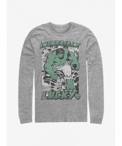 Marvel The Hulk Incredibly Lucky Long-Sleeve T-Shirt $12.63 T-Shirts