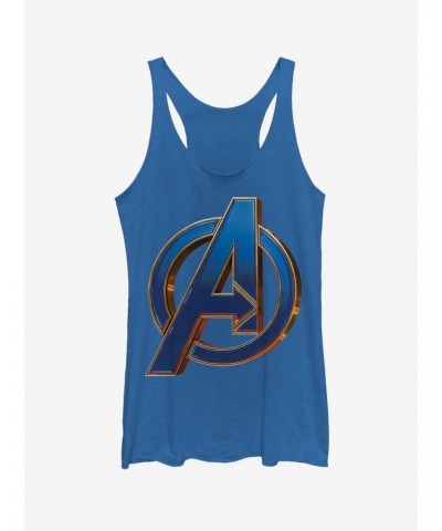 Marvel Avengers: Endgame Blue Logo Girls Royal Blue Tank Top $7.25 Tops