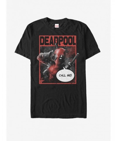 Marvel Deadpool Call Me T-Shirt $7.84 T-Shirts