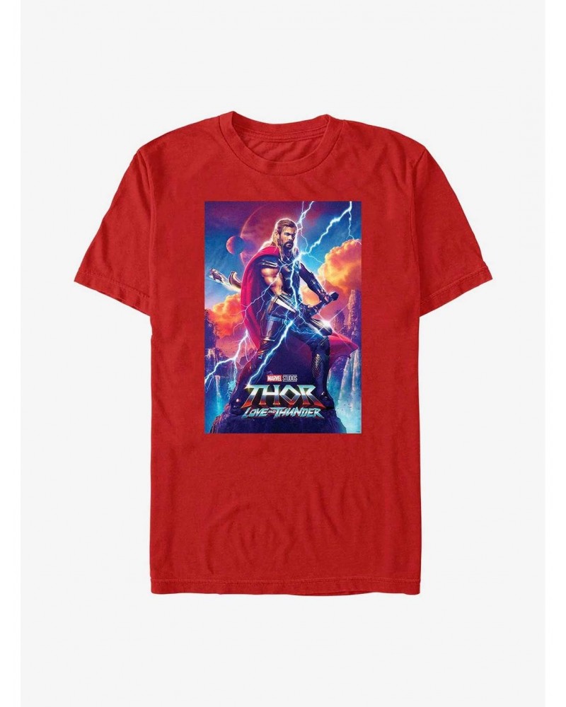 Marvel Thor: Love and Thunder Asgardian Movie Poster T-Shirt $8.22 T-Shirts