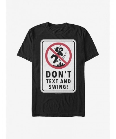 Marvel Spider-Man Text And Swing T-Shirt $7.27 T-Shirts