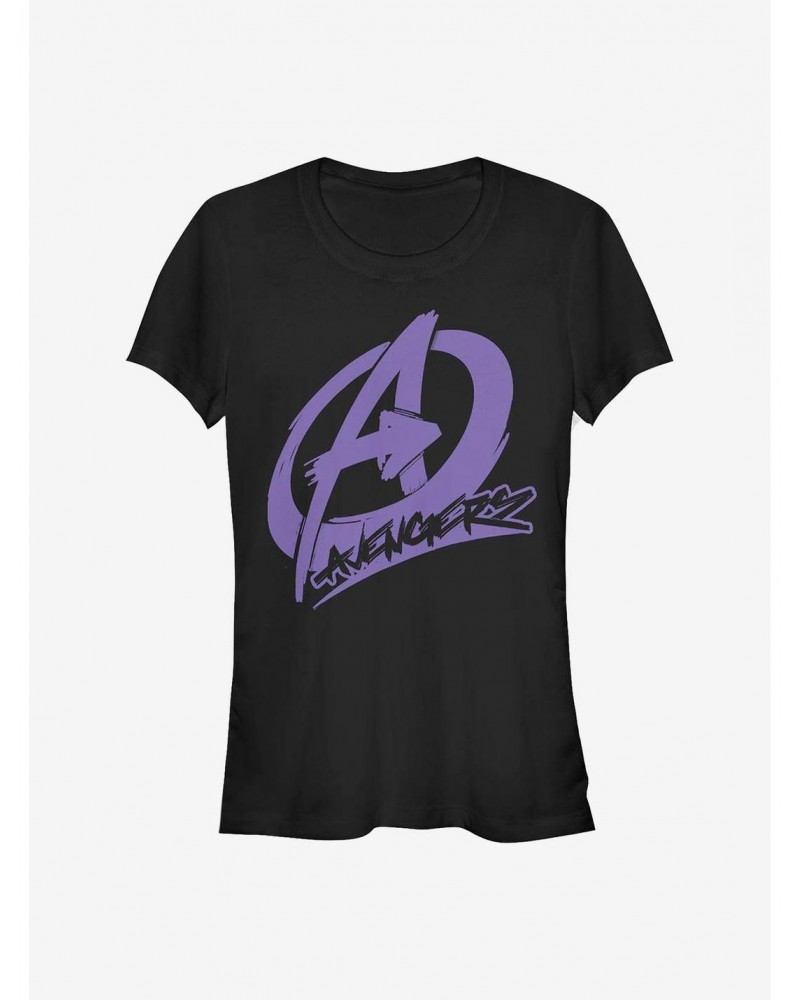 Marvel Avengers Avenger Graffiti Girls T-Shirt $7.77 T-Shirts