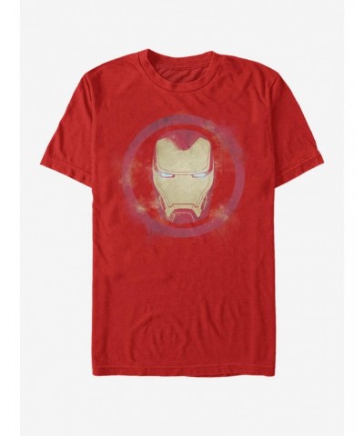 Marvel Avengers: Endgame Iron Man Spray Logo T-Shirt $6.12 T-Shirts