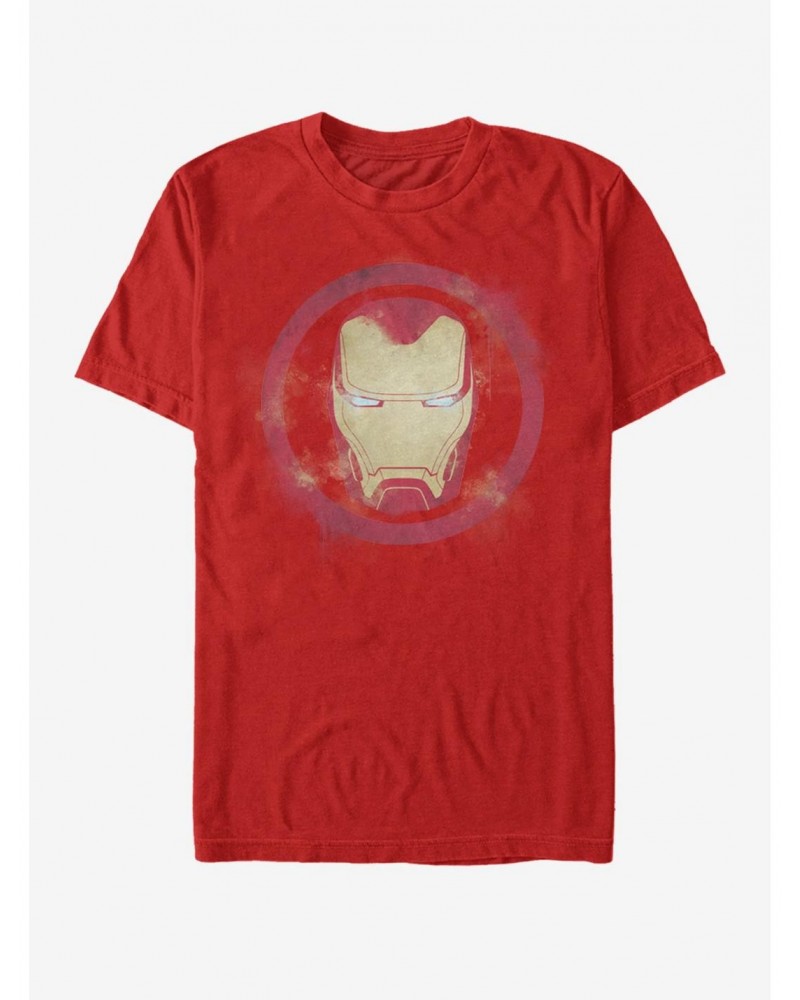 Marvel Avengers: Endgame Iron Man Spray Logo T-Shirt $6.12 T-Shirts