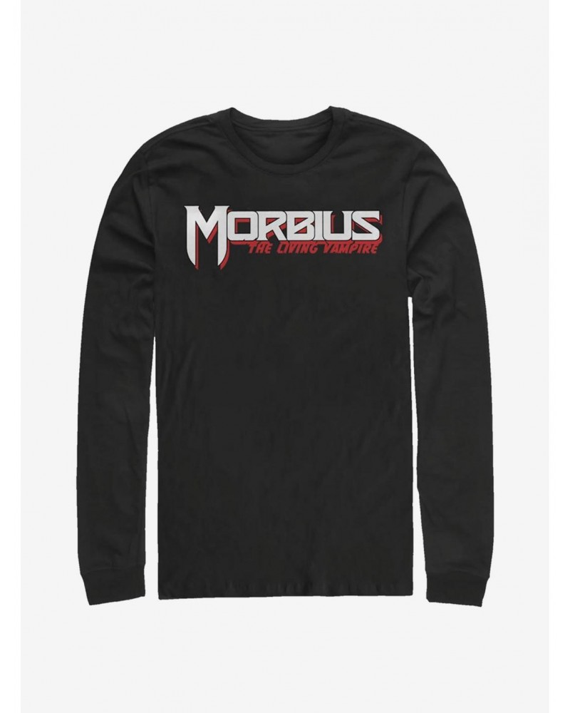 Marvel Morbius Vampire Bold Title Long-Sleeve T-Shirt $11.58 T-Shirts