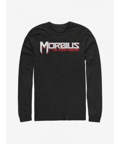 Marvel Morbius Vampire Bold Title Long-Sleeve T-Shirt $11.58 T-Shirts