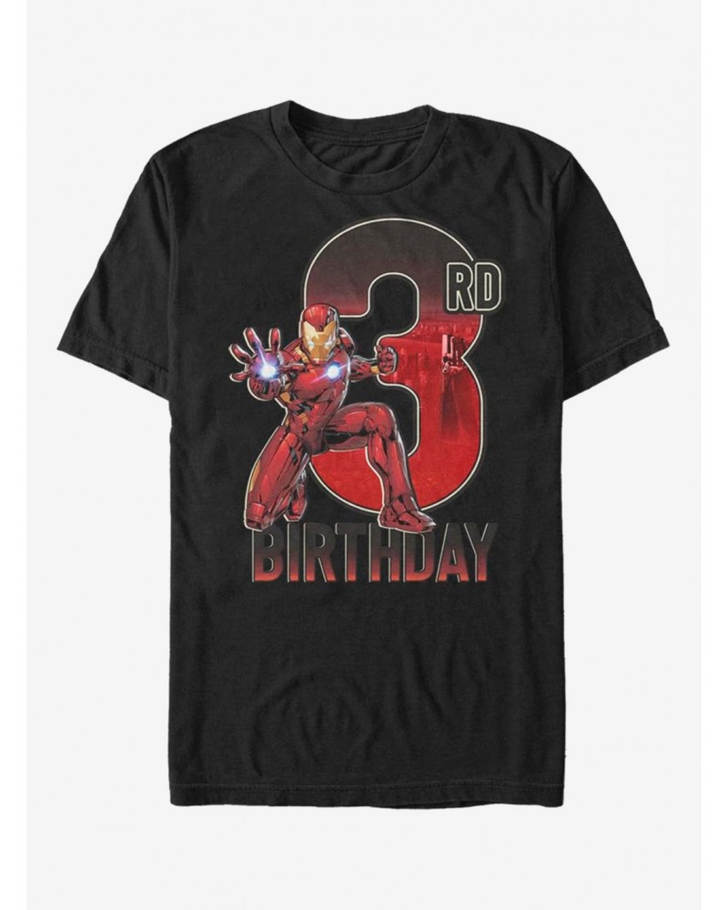 Marvel Iron Man 3rd Birthday T-Shirt $9.18 T-Shirts