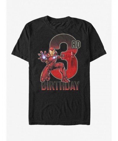 Marvel Iron Man 3rd Birthday T-Shirt $9.18 T-Shirts